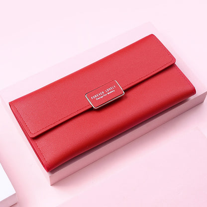 Women Long Wallets Luxury Girl PU Leather Money Pocket Card Holder Female Phone Bag Coin Purse Multi-card Position Zipper Bag