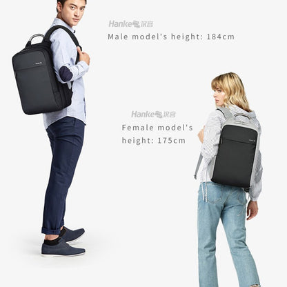 180° Patent Luggage Design Men Backpack Business Laptop Backpack Women Travel Bag 18&quot; Expandable RFID Anti-theft H6758