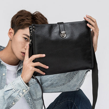 Men&#39;s Business Leather Bag Mens Briefcase Laptop Shoulder Bag For Men Messenger bags Large capacity shoulder bags high quality