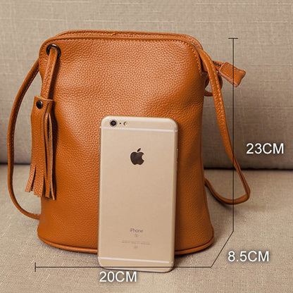 New Cross Body Cell Phone Purses Vintage Bag Women Small Shoulder Bag Genuine Leather Softness Mini Bag for Woman Messenger Bags