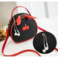 New Ladies Lychee Pattern Hit Color Cherry Small Backpack Simple Cherry Messenger Shoulder Bag Mini Handbag