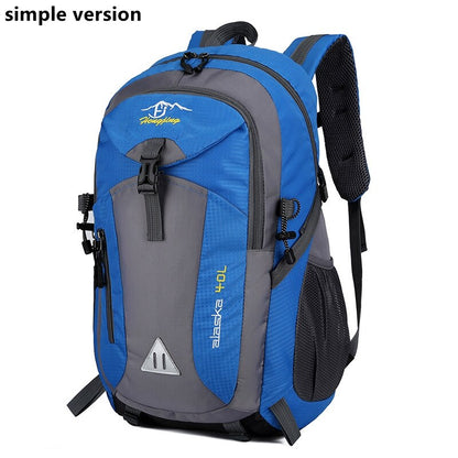 Weysfor 40L Waterproof Men Backpack Travel Pack Sports Bag Pack Outdoor Mountaineering Hiking Climbing Camping backpack For Male