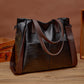 Soft Leather Antique Handbag and shoulder bag for Women large capacity shoulder bags Tote bucket bag Travel Ladies high Quality