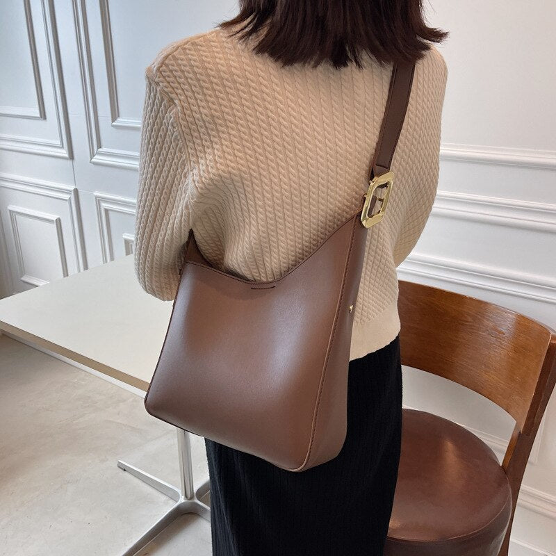 Female Bags Women&#39;s Brand Korean Fashion Tote Large Capacity Crossbody Zipper PU Leather Shoulder Bags For Women Handbag