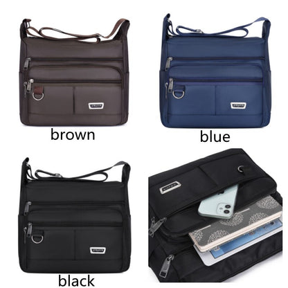 Men Oxford Travel Shoulder Bag Casual Crossbody Bags Good Qualtiy Outdoor Handbag Male Travel School Retro Tote Zipper Bag