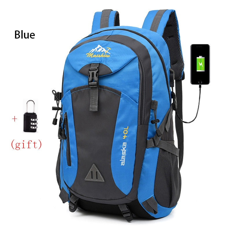 Anti-theft Mountaineering Waterproof Backpack Men Riding Sport Bags Outdoor Camping Travel Backpacks Climbing Hiking Bag For Men