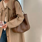 Shoulder Bags Women Large Capacity Brown Vintage Casual Totes Ladies Elegant Business Portable Handbags Female Simple Retro Chic