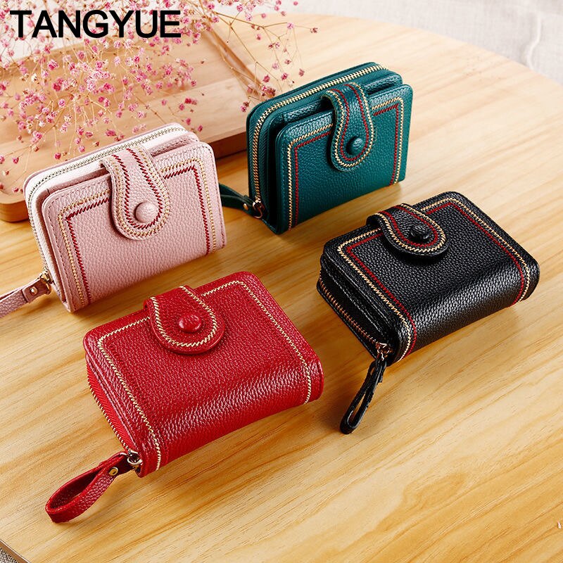 Women Wallet Small Cute Short PU Leather Wallets Female Zipper Purses Clutch Coin Purse Girl Bank Cardholder for Card Case