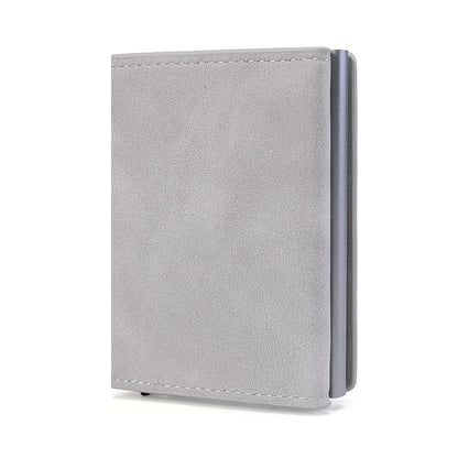 RFID  Top Pu Leather Wallet  Multifunction Magnet Wallet  Men &amp; Women Credit Card Holder with Note Compartment &amp; Coin Pocket