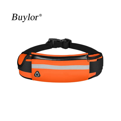 Buylor Sports Waist Pack Women Men Running Belt Waist Bag Waterproof Fanny Pack Wallet Men Pouch Belt Portable Phone Holder Gym