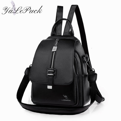 Women Backpack Designer high quality Leather Women Bag Fashion School Bags Multifunction Large Capacity Travel Backpacks mochila