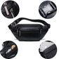 MVA Men&#39;s Waist Bag Belt Waist Packs Sheep genuine Leather Waist Bag For men/women Fanny Pack Belt Bum/Hip men&#39;s belt bags  8879