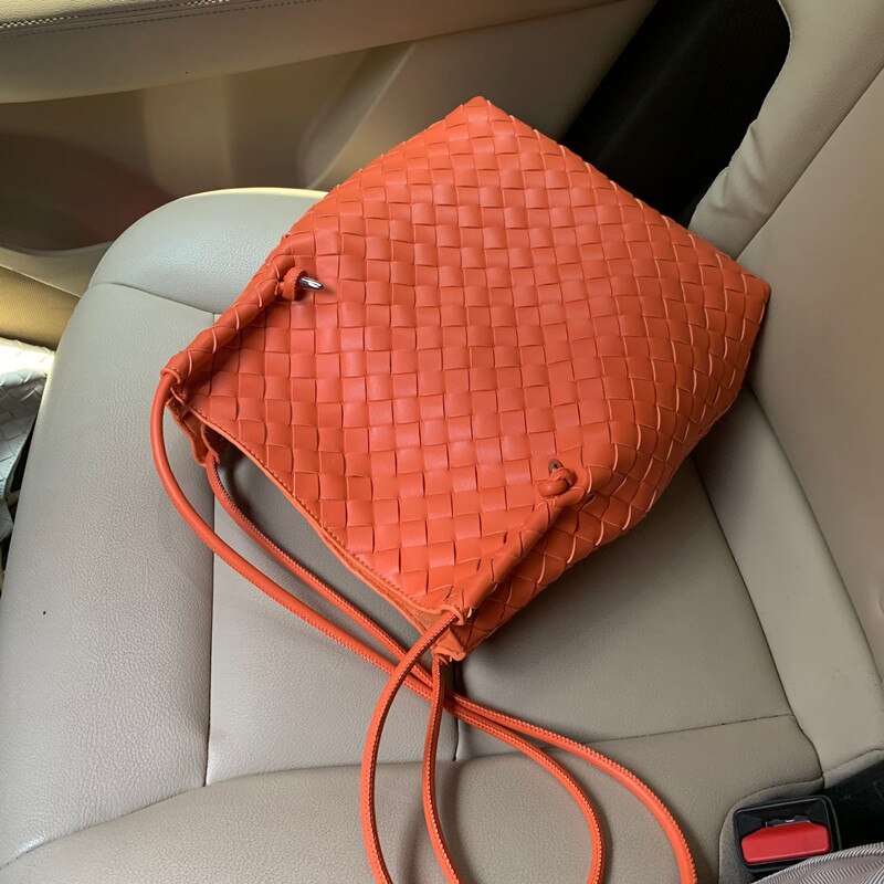 Weave Tote Bucket Bag New High-quality Women&#39;s  Luxury Brand Designer Handbags Travel Shoulder Bag Phone Purses Braided Bag