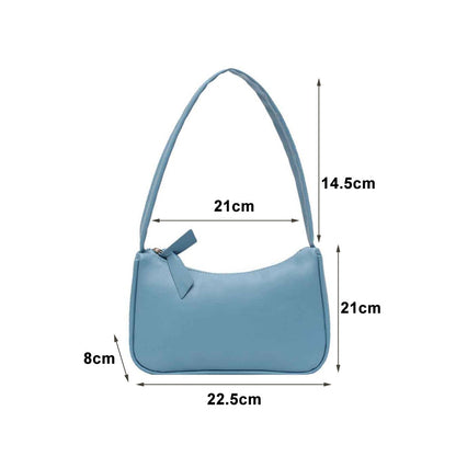 Handle Bag Women Retro Handbag PU Leather Shoulder Totes Underarm Vintage Top Handle Bag Female Small Subaxillary Bags Clutch