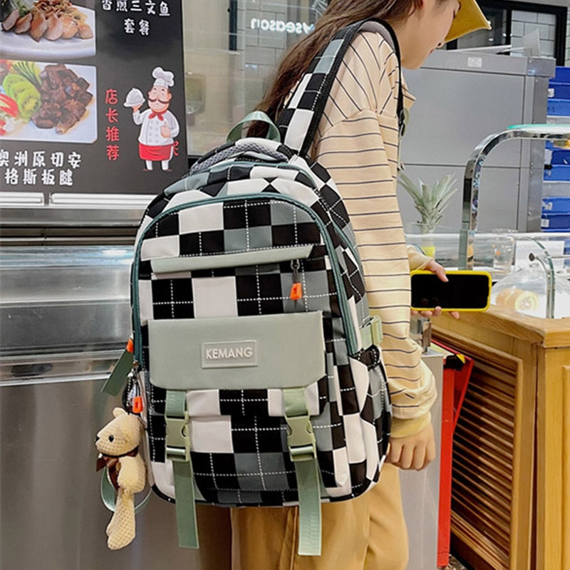 Cute Women Large Capacity Backpack Waterproof Nylon Female Schoolbag College Lady Laptop Backpacks Kawaii Girl Travel Book Bags