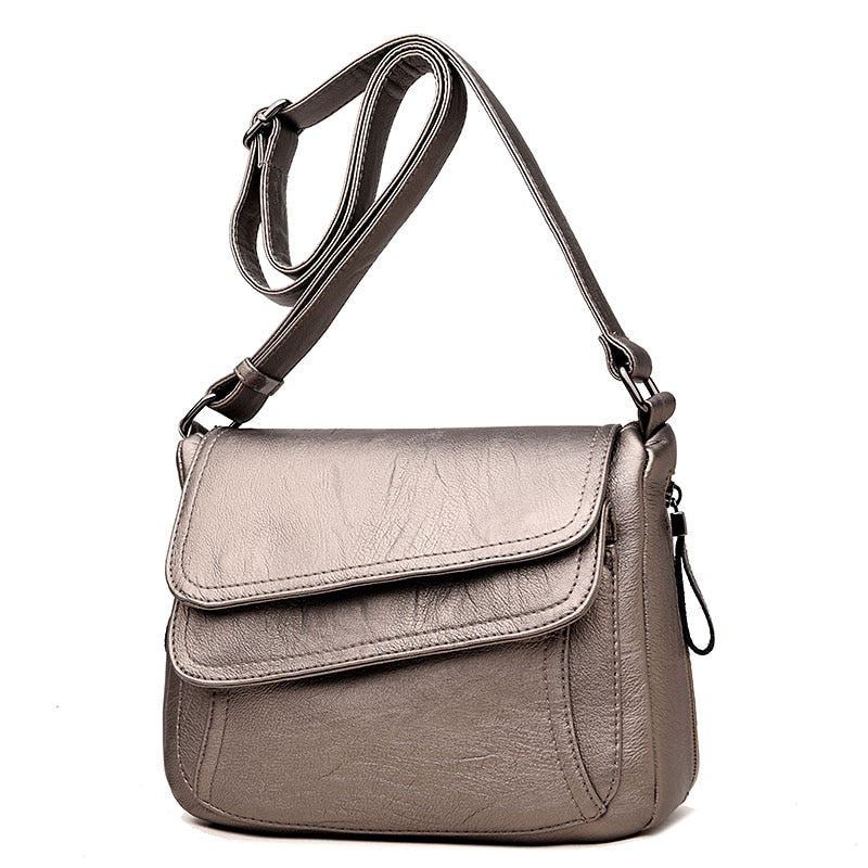 New White Designer PU Leather Crossbody Bags For Women Summer Women&#39;s Trend Handbags Branded Trending Cross Body Bag Sac