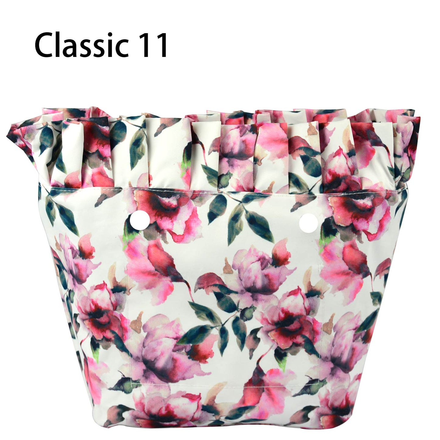 New Composite Twill Cloth Classic Mini Waterproof Frill Pleat Inner Insert Zipper Pocket for Obag Accesorios O Bag
