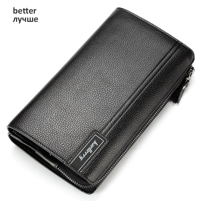 Baellerry Men Clutch Bag Large Capacity Men Wallets Cell Phone Pocket Passcard Pocket High Quality Multifunction Wallet For Men