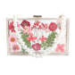 Transparent Flower Plastic Fashion Day Clutch Women Handbag Clear Shoulder Bag Party Purse Bag Evening Bag Pearl bag Tote Bag