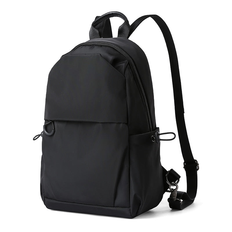 Mini Backpack Men Fashion Waterproof Large Capacity Young School Student Book Bag Light Weight Outdoor Short Trip Weekend Work