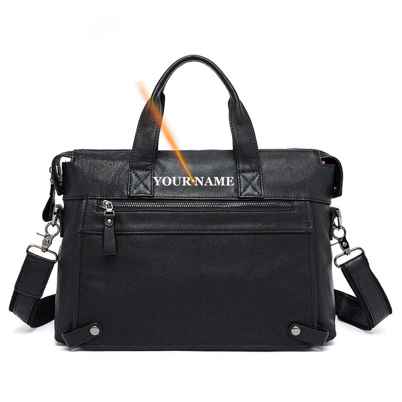 WESTAL Men&#39;s Leather Bag for Men Briefcases Bags Man Genuine Leather Laptop Bag Shoulder Messenger Bags a4 Document Briefcases