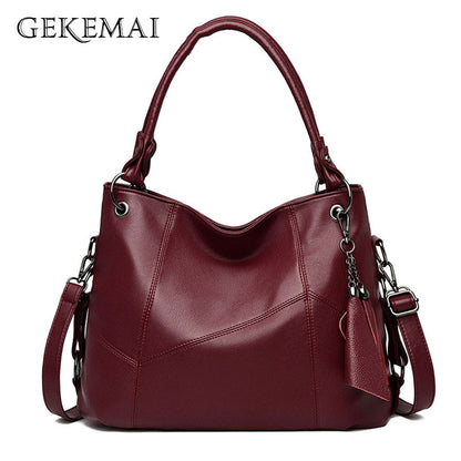 Women Bag Genuine Leather Women&#39;s Leather Handbags Luxury Lady Hand Bags With Purse Pocket Women Messenger Bag Big Tote Sac Bols