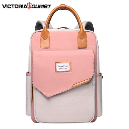 Victoriatourist Backpack women fashion backpack Multi-layer space versatile for travel leisure work school 15.6” laptop suitable