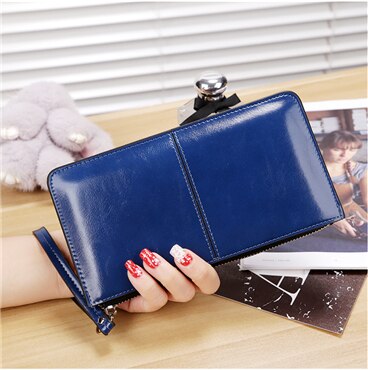 Luxury Women&#39;s Wallet Ladies PU Leather Long Women&#39;s Mobile Phone Bag Card Bag Handbag Fashion Convenient Wallet Women