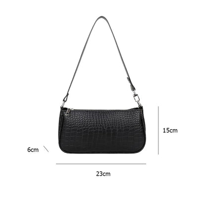 Alligator Pattern Party Wristlet Clutch PU Underarm Bag for Women Shoulder Purse Fashion Exquisite Shopping Bags For Women