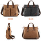 Scione Men Canvas Portable Handbag Business Fashion Casual Vintage Multifunction Shoulder Bag Leisure handbag Dropshipping