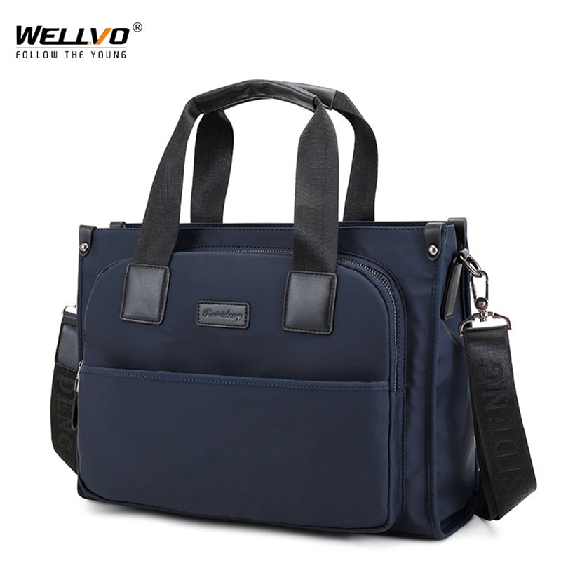 Men Business Briefcase Male New Hand Bag Waterproof Nylon Crossbody Messenger Handbags Adjustable Shoulder Strap Bolsa XA792ZC