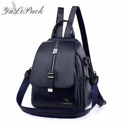 Women Backpack Designer high quality Leather Women Bag Fashion School Bags Multifunction Large Capacity Travel Backpacks mochila