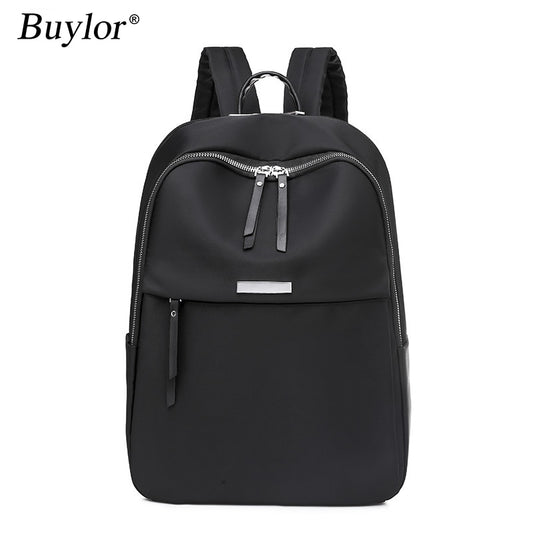 Buylor Oxford Women Backpack Fashion Simple Computer Bag Girls Shoulder School Bag Female Large Capacity Travel Backpack