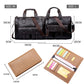 Men Leather Black Briefcase Business Handbag Messenger Bags Male Vintage Shoulder Bag Men&#39;s Large Laptop Travel Bags Hot XA177ZC