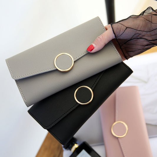 Women Long Wallets Purses Luxury Round Shap Wallets For Ladies Girl Money Pocket Card Holder Female Wallets Phone Clutch Bag