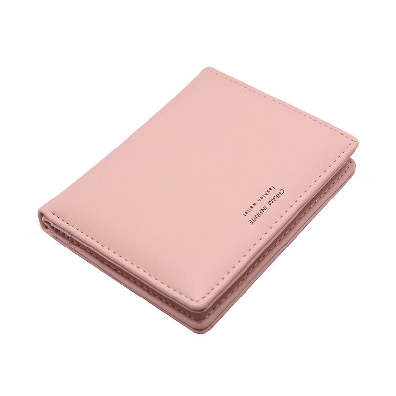 New Ladies Wallet Short Student Fashion Coin Purse Soft Leather Thin Wallet Women Long Pu Monederos Para Mujer Carteira