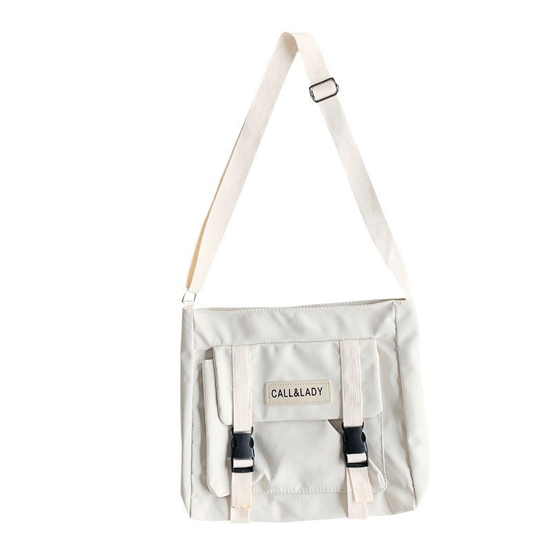 Japanese simple messenger bag Korean bag student nylon waterproof canvas bag crossbody bags for women satchels