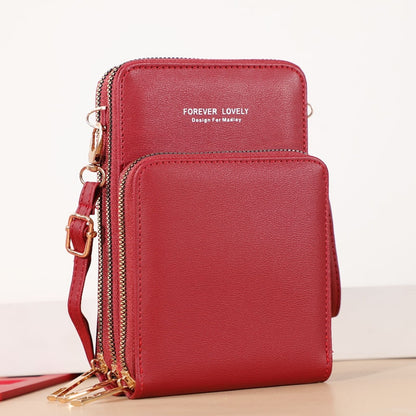 Touchable Cell Phone Shoulder Bags Women Multi-functional Pocket Mini Crossbody Bag Card Purse Ladies Small Female Messenger Bag