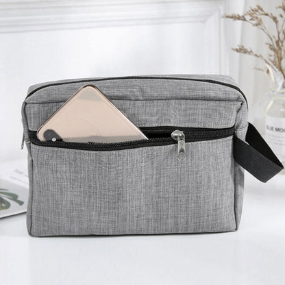 Travel Waterproof Oxford Cloth Toiletry Wash Storage Hand Bag Women Men Large Shaving Case Portable Shower Makeup Bag Handbag