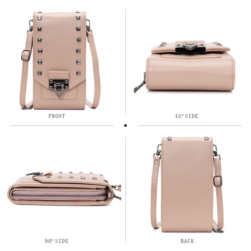New Trend Messenger Bag For Women Shoulder Phone Wallet Crossbody Coin Purse Ladies PU Leather Hang Mobile Pocket Female Handbag