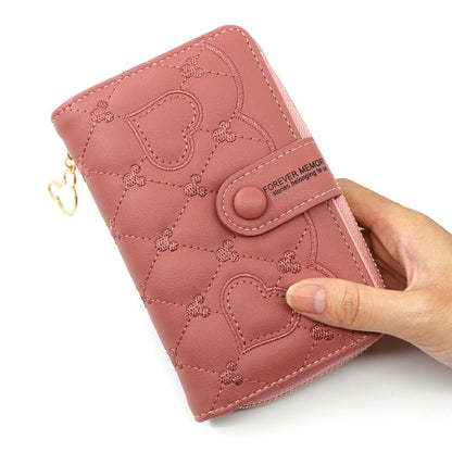 Women Wallet Medium Female Clutch Bag Zipper Coin Money Pocket Ladies Card Holder Purses Designer Womens Short Wallets