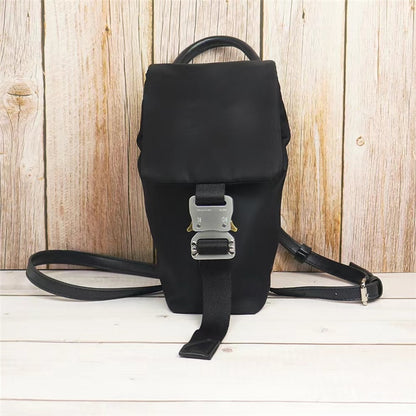 Black 1017 ALYX 9SM Bags Men Women 1:1 High Quality Drawcord Wrapping ALYX Bag Classic Metal Buckle Backpacks