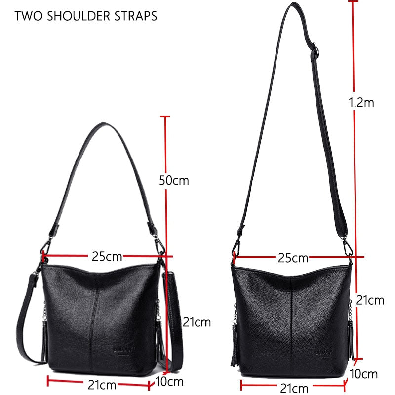 Women Leather Bags Ladies Luxury Shoulder Bags Women&#39;s Handbag Female Messenger Bag Fashion Crossbody Bags for Women Bolsas Sac