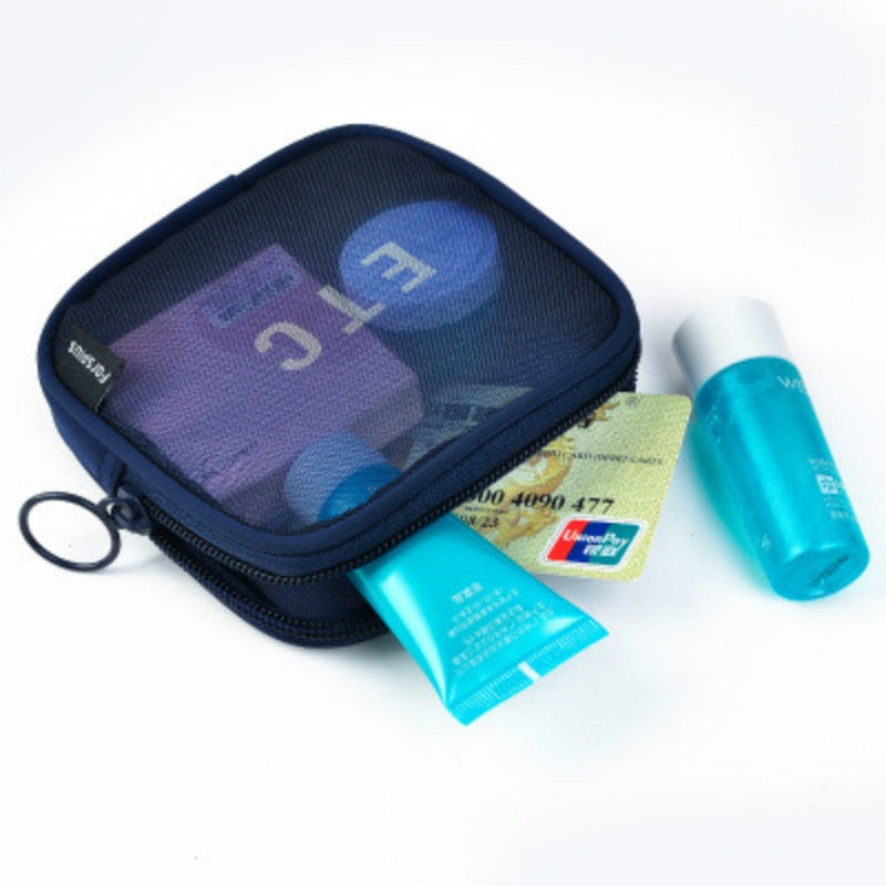Travel Cosmetic Bag Women Zipper Make Up Transparent Makeup Case Organizer Storage Pouch Toiletry Beauty Wash Kit Bags Purse Bag