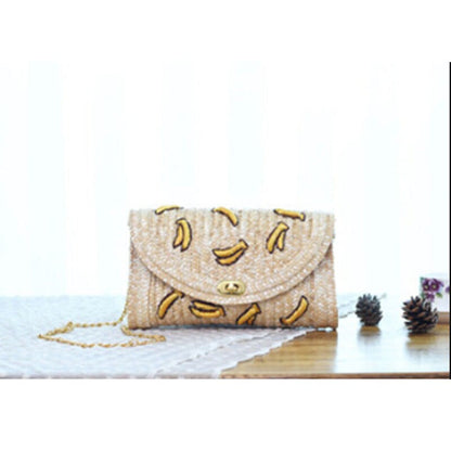 Hot Women Summer Mini Straw Beach Tote Messenger Crossbody Shoulder Bag Handbag