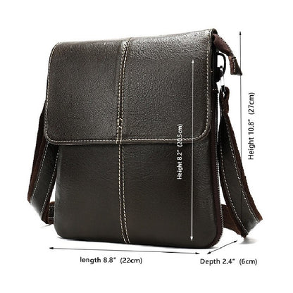 Men&#39;s Shoulder Bag For Men Oil Leather Small Messenger Bag Men&#39;s Genuine Leather Crossbody/males Bags For Men Handbag