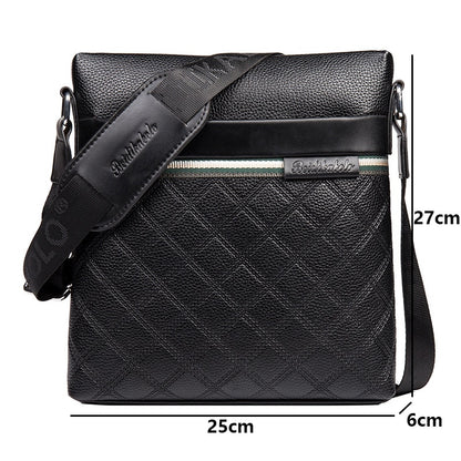 Peaker Vintage Men&#39;s Business Shoulder Bag Luxury Design Soft PU Leather Messenger Bag For Men Elegant Male Crossbody Bag