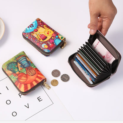 New Women Wallet Many Muti-Card Holder Ladies Small Purse Zipper Hasp Card Case High Quality Wallets Credit Card Bag Purse