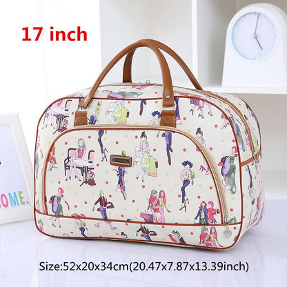 High Capacity Travel Tote Bag Woman Weekend Overnight Short Excursion Clothes Cosmetic Duffle Organizer Luggage Pouch Supplies