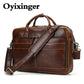 OYIXINGER Men&#39;s Business Briefcase Male Large Capacity Handbag For Man Leisure Commuting 15.6 Inch Laptop Shoulder Messenger Bag